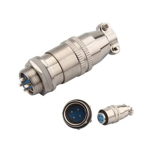 Air plug XS12K4P Round seat XS12J4Y XS12JK-4P / Y 4-pin male and female connector