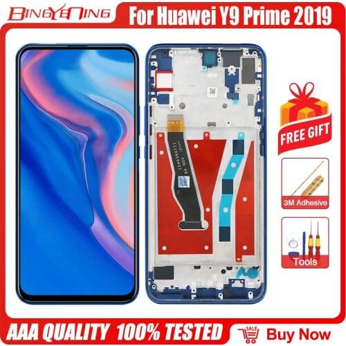 High Quality LCD&Touch Screen Digitizer with frame Display module STK-L21 STK-L22 6.59 inch For Huawei Y9 Prime 2019/P Smart Z