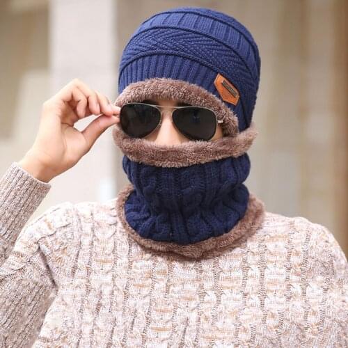 Winter Unisex Knitted Hats Fashion Beanies Cashmere Wool Scarf Hats Women Men Ski Skull Caps Bonnet Gorro Warm Baggy Bouncy