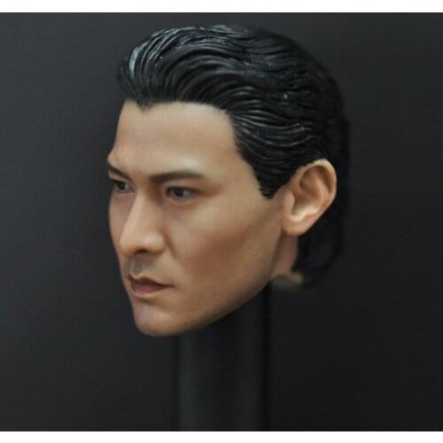 1/6 Asian Star Gambler Andy Lau Head Sculpt Model For 12'' Action Figure Collection Toys Gift