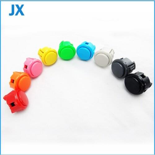 12pcs 30mm Arcade Push Button high Quality Durable Multicade MAME Jamma Game Long Switch 9 color for choose