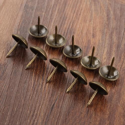 20pcs 16*20mm Upholstery Nails Vintage Decorative Furniture Sofa Rivet Nails Upholstery Pins Craft Thumbtack Tack