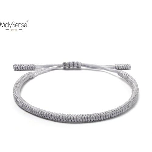 1MolySense Tibetan Buddhist Love Lucky Charm Tibetan Bracelets & Bangles For Women Men Handmade Knots Rope Buddha Bracelet