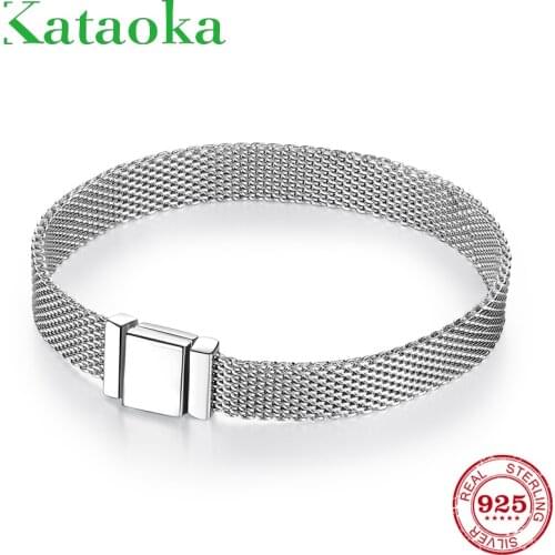 TOP Quality 925 Sterling Silver Clip Bead Bracelets for Women Fit Original Reflexions Bracelet charms femme Jewelry Fashion 2019