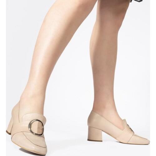 Callizio Genuine Leather Women Loafers Shoes Metal Accessories Casual Woman Comfort Soft Shoe Ladies Footwear Handmade 2021