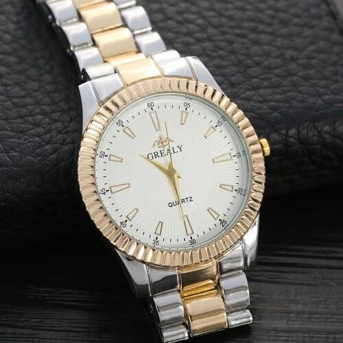 Women men Fashion Stainless Steel Watches Two Size Simple Silver Ladies Wristwatches Casual Woman Quartz Clock Reloj De Mujer