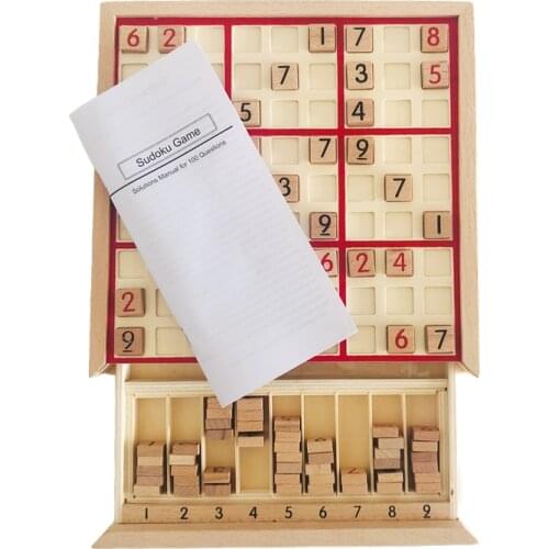 Kids Educational Toys Sudoku Puzzles With 100 Questions and Answers Book Childrens Board Game Gift for Boys/ Girls 3years