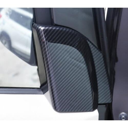 For Nissan NV200 Evalia 2013-2016 2017 2018 Carbon Fiber Car-styling Pillar A Triangle Frame Covers Trim Interior Accessories