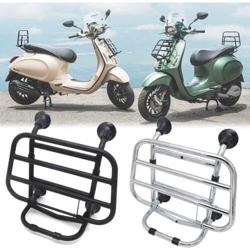 Black Motorcycle Front luggage rack Bracket Holder for 2017 Vespa Sprint Adventure for Primavera 150 2016 2018 2019 Accessories