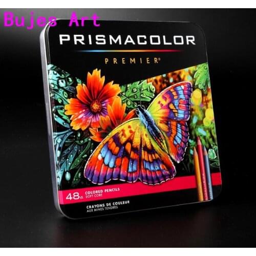 Import USA 48 color Sanford art draw pencil oily soft pencil 3.8MM big core pencil lapis de cor Sanford Prismacolor adult pencil