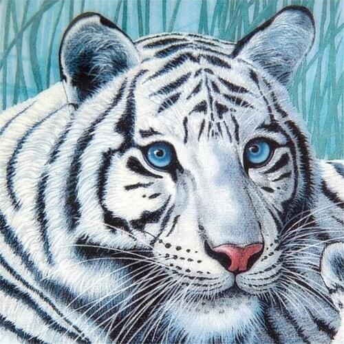 DIY Diamond Painting Full Diamond Embroidery Cross Stitch Home Decoration Painting Animal Painting Mosaic Picture Tiger Gift