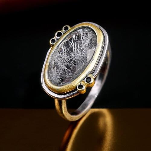 JK Handmade Big Stone Design Style Vintage Women Party Finger Ring Retro Jewelry Elegant Gifts for Womens Party Accessories
