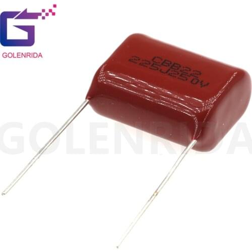 10PCS 250V225J Pitch 20MM 250V 225 2.2uf CBB 250V225 Polypropylene film capacitor