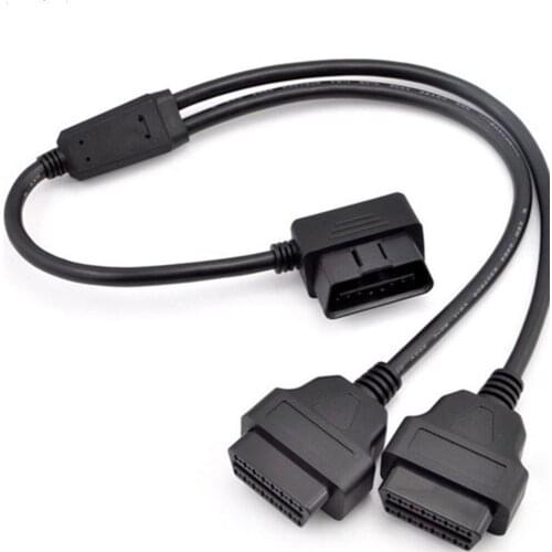 L Type Obd2 One Point Two Extended Line Elbow 90 Degree One Drag Two Connect Transfer Wire Rod 16 Pinhole Obd Interface Line