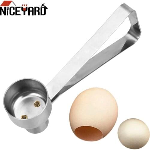 NICEYARD Stainless Steel Egg Cutter Topper Shell Cracker Egg Scissors Gadgets Kitchen Tools