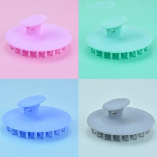 Oval Silicone Hair Scalp Massager Shampoo Brush Shampoo Massage Brushes