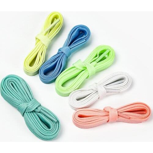 8mm Wide Of Flat Shoelace Kids Adult Shoe Laces For Sneakers Sport Shoes 120 - 140cm Flat Shoelaces No Tie Shoelace