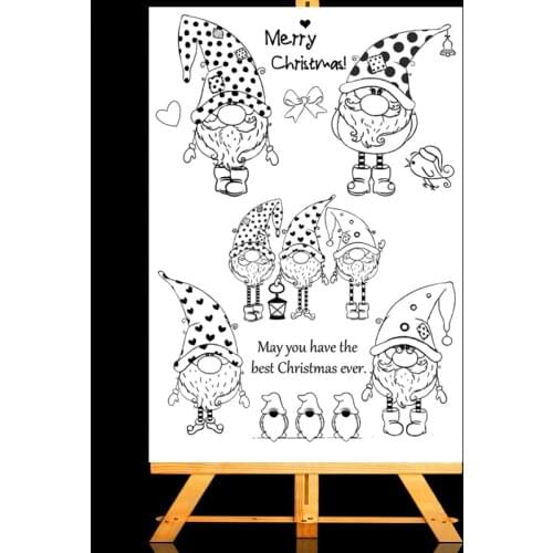 Christmas Santa Claus Transparent Stamps New 2020 Rubber Silicone Seal for DIY Scrapbooking Card Making Album Decoroation Crafts