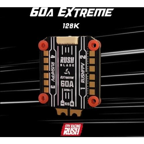 RUSHFPV RUSH BLADE SUPER SPORT 50A SUPER 60A 3-6S BLHELI32 4in1 Brushless ESC for FPV Racing Freestyle Long Range 4S 6S Drones