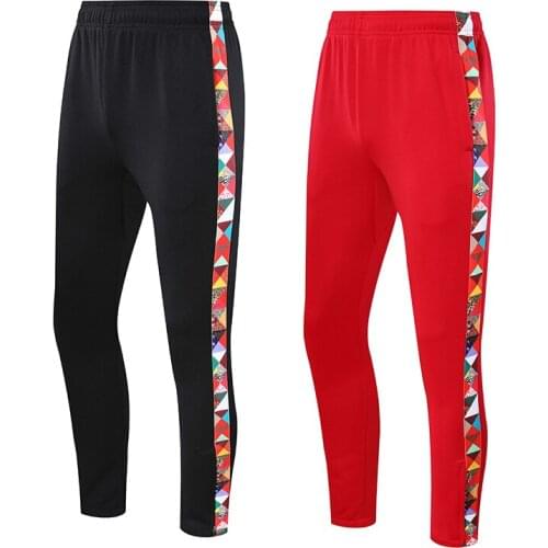 Sports Running Pants Striped Print Women Training Pants Mid-Waist Sports mens Pants Pocket Running Pant