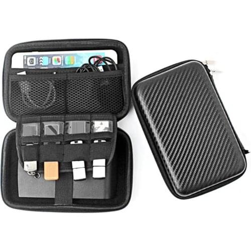 New Travel Electronics Cable Organizer Bag Portable Storage Case for Mobile Phone Hard Drive Cords USB Cables Charger Organizer
