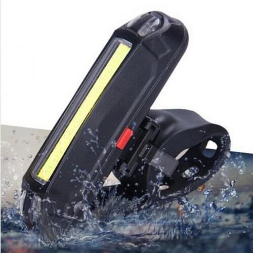 LED Bike Tail Lamp Multi Mode Bicycle Cycling Warning Light Waterproof USB Rechargeable Automatic Shut-Down Front Rear Light