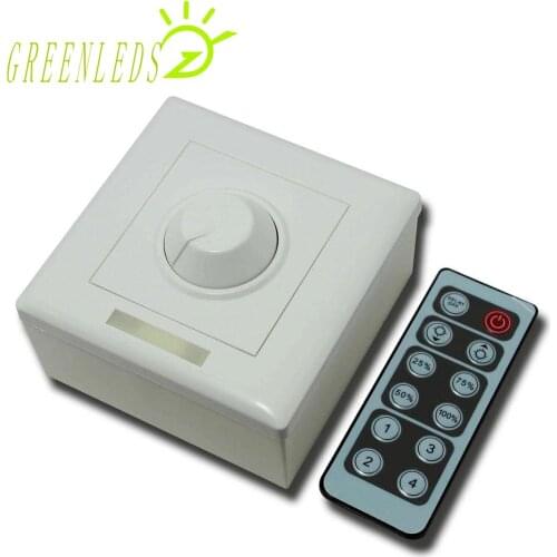 LED Dimmer IR Remote Control 16A DC12-24V JM-T3 Single Color Controller with High Quality 3 Years Warranties