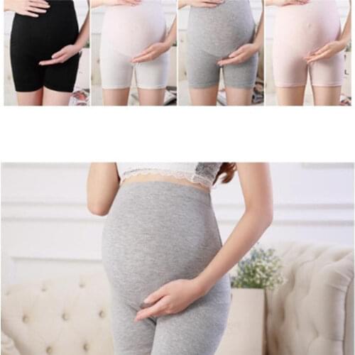 Pregnant women lift belly safety pants boxer briefs high waist Adjustment Stomach Lift Pregnant Womens Boxer Pants Anti-light
