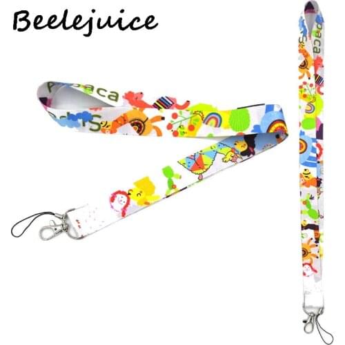 24pcs Alpaca llama cartoon Neck Lanyard keychain Mobile Phone Strap ID Badge Holder Rope Key Chain Keyrings cosplay Accessories