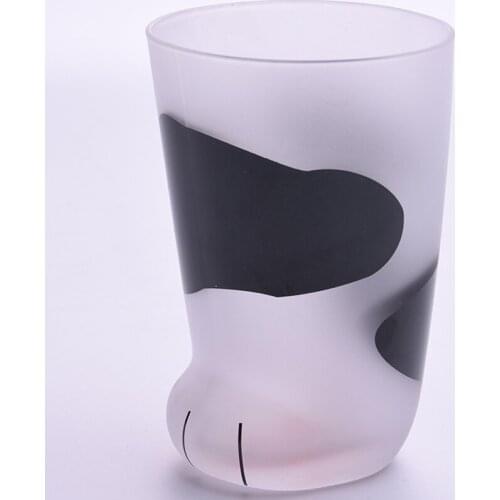 300ml Creative Cat Claw Coffee Mug Cup Frosted Glass Drinkware Breakfast Milk Tea Juice Household Cups Kids Couples Girls Gift