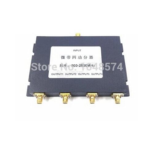 4 Way power Splitter Divider Combiner 800-2500MHz SMA female for Antenna 3G 4G Mobile Phones and Modems