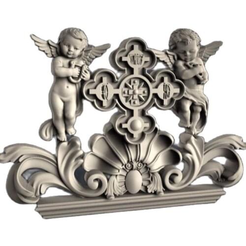 Angels 125 3D STL File Model for CNC Router Machine 3D Printer Model CNC File 3D modello 3d artcam (ES)