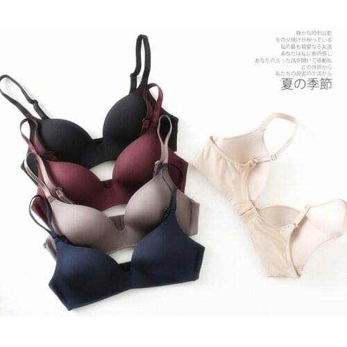 Seamless Bras for Women Push Up Bras No Wire Brassiere A B Cup Underwear Sexy Bra Three Quarters(3/4 Cup) Lingerie