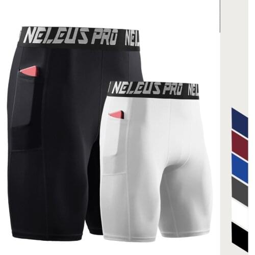 Quick-drying Tight shorts Mens Wicking Sports Fitness Running Shorts Stretch Basketball Bottom Training Crossfit Shorts