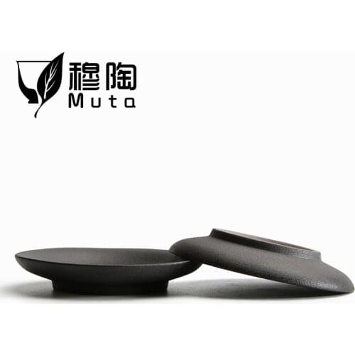 Tea tray serving decorative chinese tea set round coffee bandeja serving redonda cup bag vintage ceramic infuser with coaster