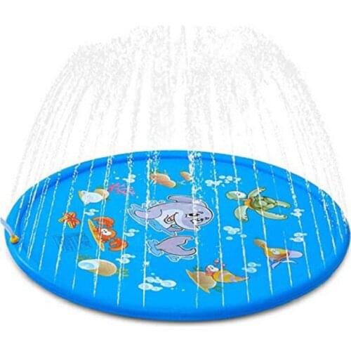 Watermat Child Dual Use Toys Baby Games Inflatable Patted Pad Baby Inflatable Crawling Water Cushion Water Play Mat for Infants