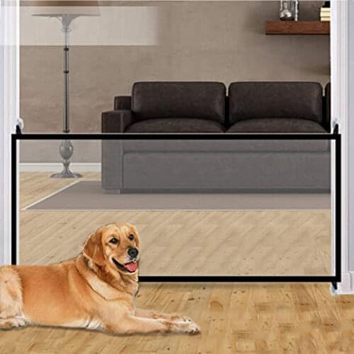 Dog Gate Ingenious Mesh Dog Fence for Indoor Outdoor Home Safe Pet Dog Gate Fence Safety Enclosure Pet Supplies Dog Fences