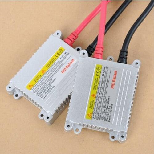 AES 2pcs 35W Slim Ballast Black & Sliver 12V H1 H3 H7 HID Bi-Xenon Fast Bright Ballast AES Factory