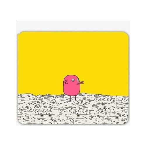 Office Computer Desk Mat Table Keyboard Mouse Pad Interesting Art Illustration Personality Yellow Non-slip Mat Gamer Mat