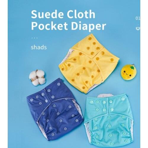 Washable Baby Diapers Reusable Cloth Nappies Waterproof Newborn Cotton Diaper Cover For Children Training Pants Potty Underwear