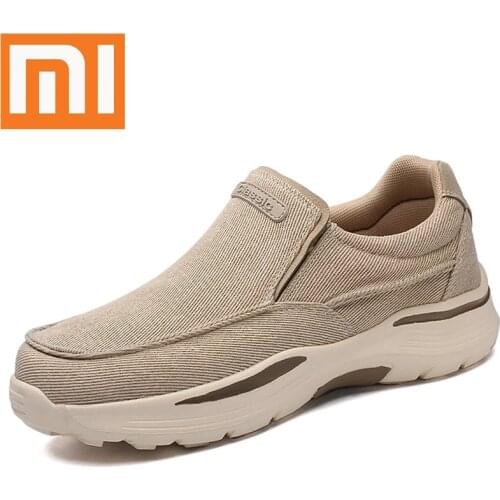 Xiaomi Mens Casual Shoes Canvas Breathable Loafers Men Comfortable Outdoor Walking Shoes Classic Loafers Men Sneakers