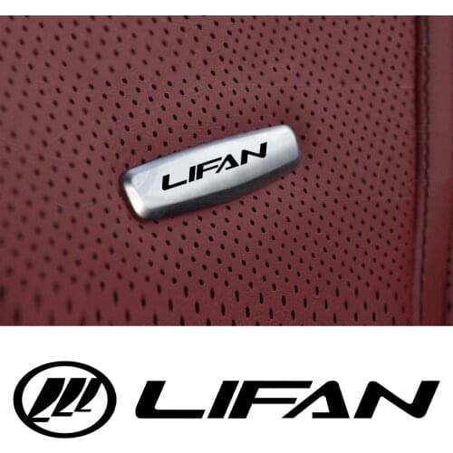 Car Chair Seat Sticker Front Seat Tuning Badges Metal For Lifan 320 520 X60 Nulls maiwei X50 X80 Xuanlang Breez Car Accessories