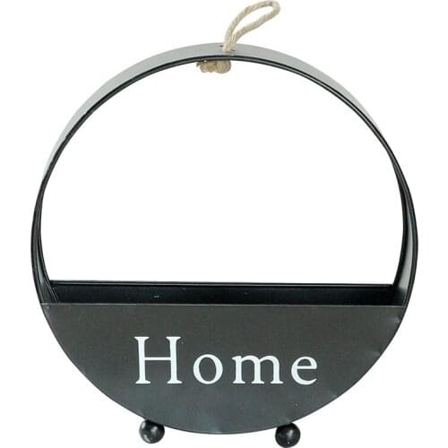 Nordic wall decoration wrought iron flower basket hanging simulation flower fleshy flower pot fashion creative wall hanging wall