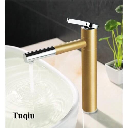 New colorful solid brass bathroom single lever hot and cold sink faucet,basin tap mixer free shipping gold