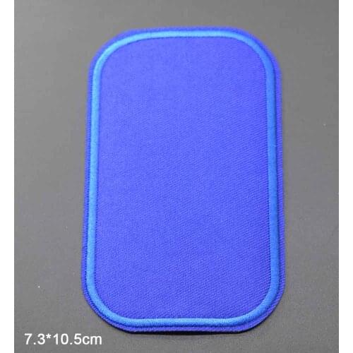 Pure Color Blue Black Iron on Embroidered Cloth Patch For Girls Boys Clothes