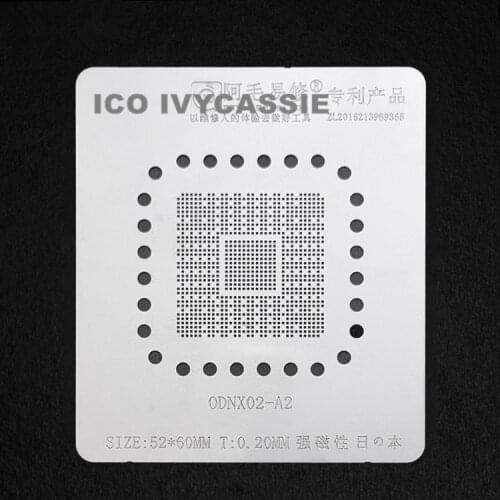 ODNX02-A2 BGA Stencil For Game Player Switch CPU Reballing IC Pin Solder Tin Plant Net Amaoe Square Hole