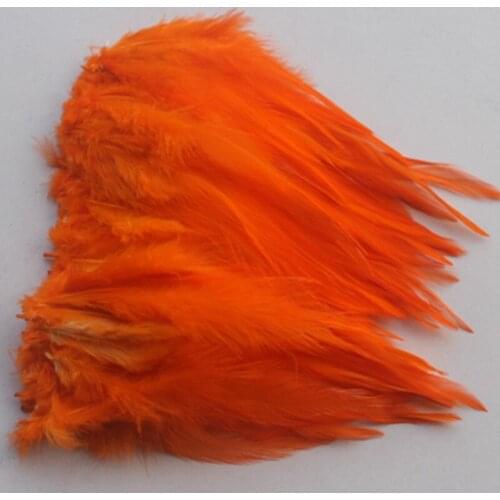 Wholesale 20pcs Orange Natural Rooster Feathers 4-6 inch/10-15 cm DIY Jewelry Craft Making Home Decoration