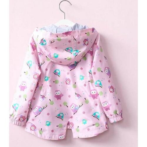 Hot sale2017 Autumn Girls Parka Jacket Zip Jackets For Girl-Layer Flower Girls Children Teen Hoodies Kids Clothes Hoodies Jacket