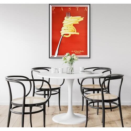 Spaghetti Food Print Pasta Moment Poster Propaganda Restaurant Print Poster Wall Art Canvas Painting Foodie Kitchen Art Decor