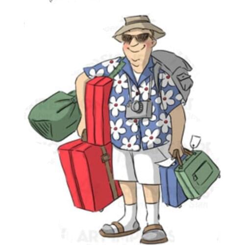 Men Travel Transparent Silicone Rubber Stamp And Metal Die Sheet Cling Scrapbooking DIY Cute Pattern Photo Album